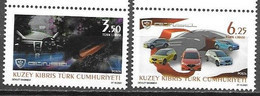 TURKISH CYPRUS, 2021, MNH, CARS, GÜNSEL B,  TRNC'S FIRST DOMESTIC AUTOMOBILE, 2v - Voitures
