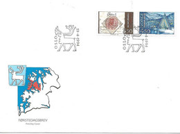 Norway Norge 1994 Tromsø Town Anniversary Mi 1154-1155 FDC - Covers & Documents