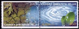 Grèce - Europa CEPT 2001 - Yvert Nr. 2056/2057 - Michel Nr. 2069/2070 C ** - 2001