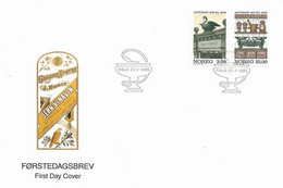 Norway Norge 1995 400 Years Pharmacies In Norway, Mi 1172-1173 FDC - Covers & Documents