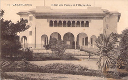 CPA Casablanca - Hotel Des Postes Et Télégraphes - Casablanca