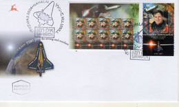 Israel 2004 Extremely Rare, Ilan Ramon, Space Flight, Designer Photo Proof, Essay+regular FDC 41 - Non Dentelés, épreuves & Variétés