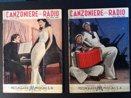 Boccasile Copertine LOTTO DE “Il CANZONIERE DELLA RADIO” ANNI( 1941-1943) N.6 Riviste - Musica