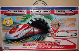 PLAYSET TRENI VELOCI SUPER TRENO CIRCUITO DA 450 METRI PLAYSET DA 80 PEZZI - Modelli Dinamici (radiocomandati)