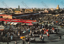 CARTOLINA  MARRAKECH,MAROCCO,PLACE DJEMAA EL FNA,NON VIAGGIATA - Marrakech