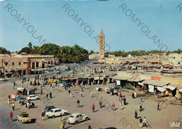 CARTOLINA  MARRAKECH,MAROCCO,PLACE DJEMAA EL FNA,NON VIAGGIATA - Marrakech