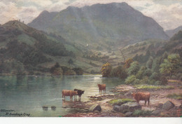 P73.Vintage Oilette Postcard.Ullswater,St Sunday's Crag.E. Longstaff. - Autres & Non Classés