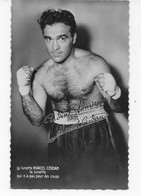 SPORT  BOXE   CARTE   PHOTO   MARCEL CERDAN  TRES  BON ETAT ..... - Otros & Sin Clasificación