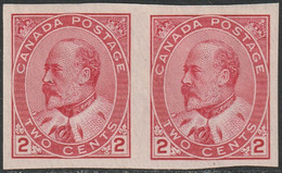 Canada 1903 Sc 90A Mi 78 Yt 79 SG 177a Imperf Pair MH* - Unused Stamps