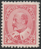 Canada 1903 Sc 90i Mi 78 Yt 79 SG 177 MNG(*) Rose Carmine - Unused Stamps