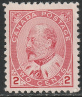 Canada 1903 Sc 90i Mi 78 Yt 79 SG 177 MNG(*) Rose Carmine - Nuevos