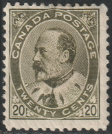 Canada 1904 Sc 94 Mi 82 Yt 83 SG 185 MH* Disturbed Gum/small Thins - Unused Stamps