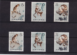 CHINA  - 1963 – 2 Sets Of Michel 741 To 743 – One Serie Is Mint With Hinge And The Other One Is Used – Very Fine - Unused Stamps
