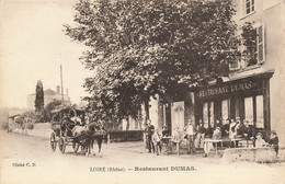 69 - RHÔNE - LOIRE-SUR-RHÔNE - Restaurant DUMAS - Calèche - Superbe - 10338 - Loire Sur Rhone