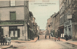 69 - RHÔNE - PONTCHARRA-SUR-TURDINE - La Grande Rue - Superbe - 10394 - Pontcharra-sur-Turdine