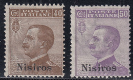 1912 2 Valori MNH** Sass. 6/7 Cv 17,5 - Ägäis (Nisiro)