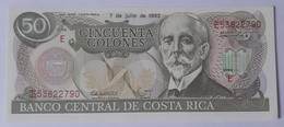 Costa Rica 50 Colones 1993 UNC P257 - Costa Rica