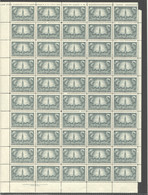 1948  Century Of Responsible Government In Canaad Sc 277   Full Sheet Of 50 MNH - Fogli Completi