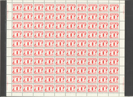 1977  1¢ Postage Due  Sc J23a  Position 22 With Constant Flaw «White Mark Before À» MNH - Volledige & Onvolledige Vellen