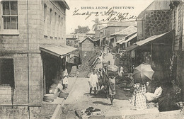 SIERRA LEONE - FREETOWN - A STREET AT SAW PITT - 1909 - Sierra Leone