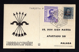 4134-SPAIN-ESPAÑA-MILITARY CIVIL WAR POSTCARD JOSE ANTONIO Primo De RIVERA.Burgos.1938.WWII.Tarjeta Postal.Carte Postale - Emisiones Repúblicanas
