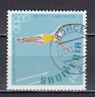 Albania 1968 - Olympic Games, Mexico: Diving Mi-Nr. 1313, Used - Immersione