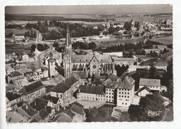 SARRALBE  EN MOSELLE  VUE AERIENNE DU CENTRE CARTE CICULEE - Sarralbe