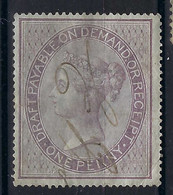 GRANDE BRETAGNE Fiscaux Ca.1880:  Le Y&T 1, Obl. Fiscale - Fiscaux