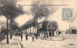 94-VITRY-SUR-SEINE- L'AVENUE DE LA REPUBLIQUE ET DU CHEVALERET - Vitry Sur Seine