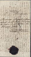 Meurthe (52) Marque Postale NANCY Noire 25x6mm Lenain N°32 Taxe Manuscrite 18 Pour Angoulême Lettre Fleur Fontaine 1789 - 1701-1800: Voorlopers XVIII
