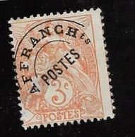 TYPE BLANC ..*.VARIETE  * PIQUAGE DECALE  *  SUR 3 C ........SANS GOMME................. - Used Stamps