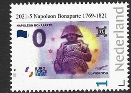 Nederland 2021-5  Napoleon Bonaparte 1769-1821  Bankbiljet/banknote On Stamp   Postfris/mnh/sans Charniere - Non Classificati
