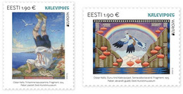 Estonia Estland 2022 Europa Stories & Myths Kalevipoeg Set Of 2 Stamps Mint - 2022