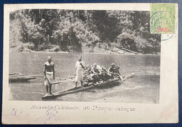 Nouvelle Caledonie CPA Avec N°59 5c Vert Jaune Datée Du 28 Janvier 1904 De NEPOUI Pour Rozoy En Brie RR - Covers & Documents