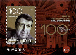 Armenia 2021 . Composer Arno Babajanyan - 100. S/S: 1000 - Armenia