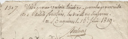 Luchon , Toulouse  1818,,délit Forestier, Domaines Et Forêts, , Usurpation à La  Forêt Royale De Luchon, Carrere - Historical Documents
