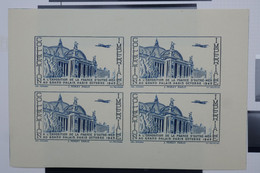 C1 FRANCE BEAU BLOC ESSAI NON DENTELé RARE 1945 EXPO GRAND PALAIS PARIS  +N. SANS CHARN. +COLLECTION IMPERIALE - Blocks & Sheetlets & Booklets
