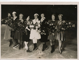 Real Photo  Patinage Gala Presse Sportive Glericetti , Bonne Barbey Hagnauer Baudecrane  Photo Meurisse - Eiskunstlauf