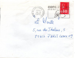 BOUCHES Du RHONE - Dépt N° 13 = AIX En PROVENCE ARMEES 1975 =  FLAMME SECAP Illustrée ' CODE POSTAL / Mot Passe' - Código Postal