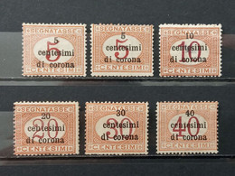 Italia. 1919. Trento Y Trieste. Segnatasse. Goma Original. Nuevos */** - Trente & Trieste