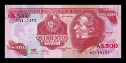 Uruguay 500 Nuevos Pesos 1991 Pick 63A Serie D SC UNC - Uruguay
