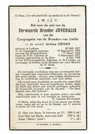 Doodsprentje 1948 Priester / Broeder Juvenalis ( Jérome Deman ) : Leffinge - Sint-Truiden . - Religion &  Esoterik