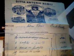 MILANO ANTONIO NOBILI DITTA CALZATURE  SCARPE NOBILITAS  FATTURA 1914 IQ8274 - Italia