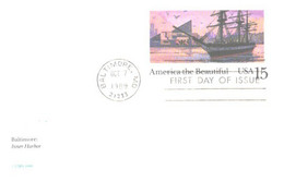 USA:Postal Stationery, Baltimore Inner Harbour With FDC Stamp - 1981-00