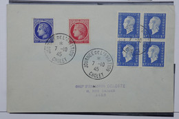C1 FRANCE BELLE LETTRE  1945 JOURNEE D AVIATION CHOLET POUR AGEN +++  BLOC DE DULAC +AFFRANCH. PLAISANT - 1960-.... Covers & Documents