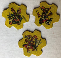 3 Magnet Ancien Nesquik LAPIN Football Magicien - Magnete