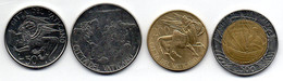 VATICANO, Set Of Four Coins 50, 100, 200, 500 Lire, Steel, Alum.-Bronze, Bimetallic, Year 1985, KM #187, 188, 189, 190 - Vatikan