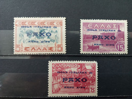 Italia. 1943. Ocupación Italiana. Italian Occupation. Isola Paxo. Nuevos */** - Otros & Sin Clasificación