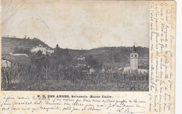 SALUSSOLA-BIELLA-N.D DES ANGES-CARTOLINA VIAGGIATA IL 22-6-1905-RETRO INDIVISO - Biella