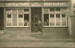 HÔTELS & RESTAURANTS - Carte Postale Photo D'un Restaurant - Café De Paris - A.M. Bonnerot - L 121076 - Hotels & Restaurants